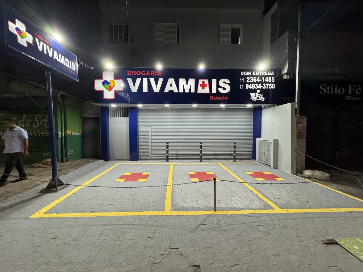 Fachada da Drogaria Viva Mais Saúde - Unidade Jardim São Luís, São Paulo